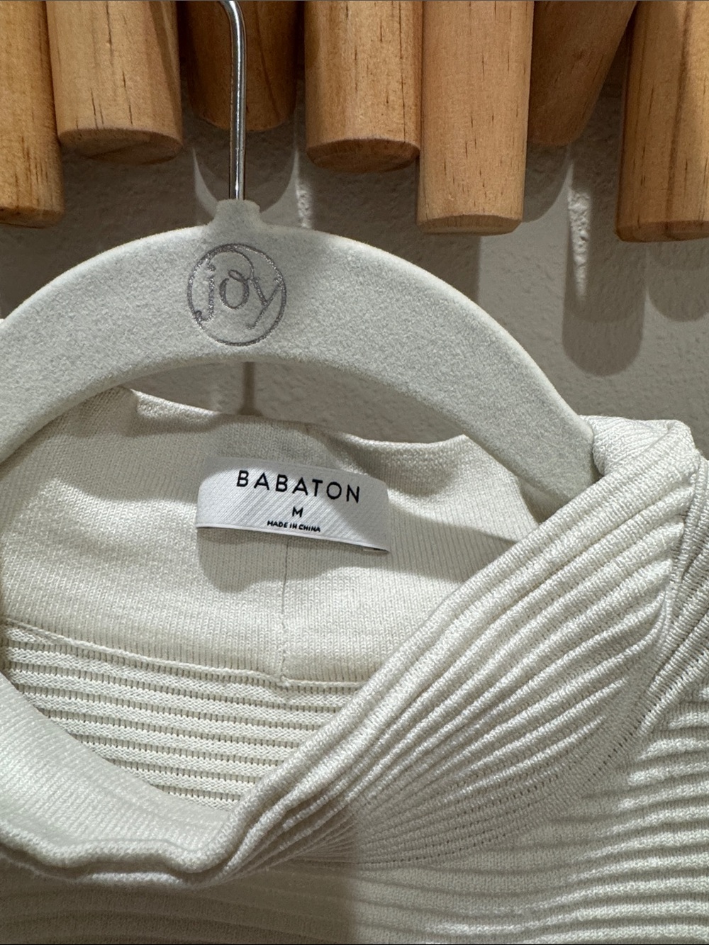 Aritzia Ribbed Sweater - Cream - Picture 2 of 5